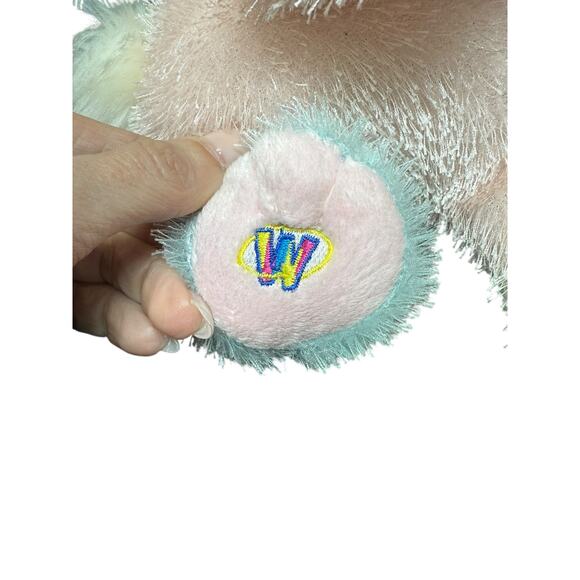 Webkinz Cotton Candy Bunny White Terrier Puppy Dog Pair NO Code Plush Animals - Picture 5 of 16